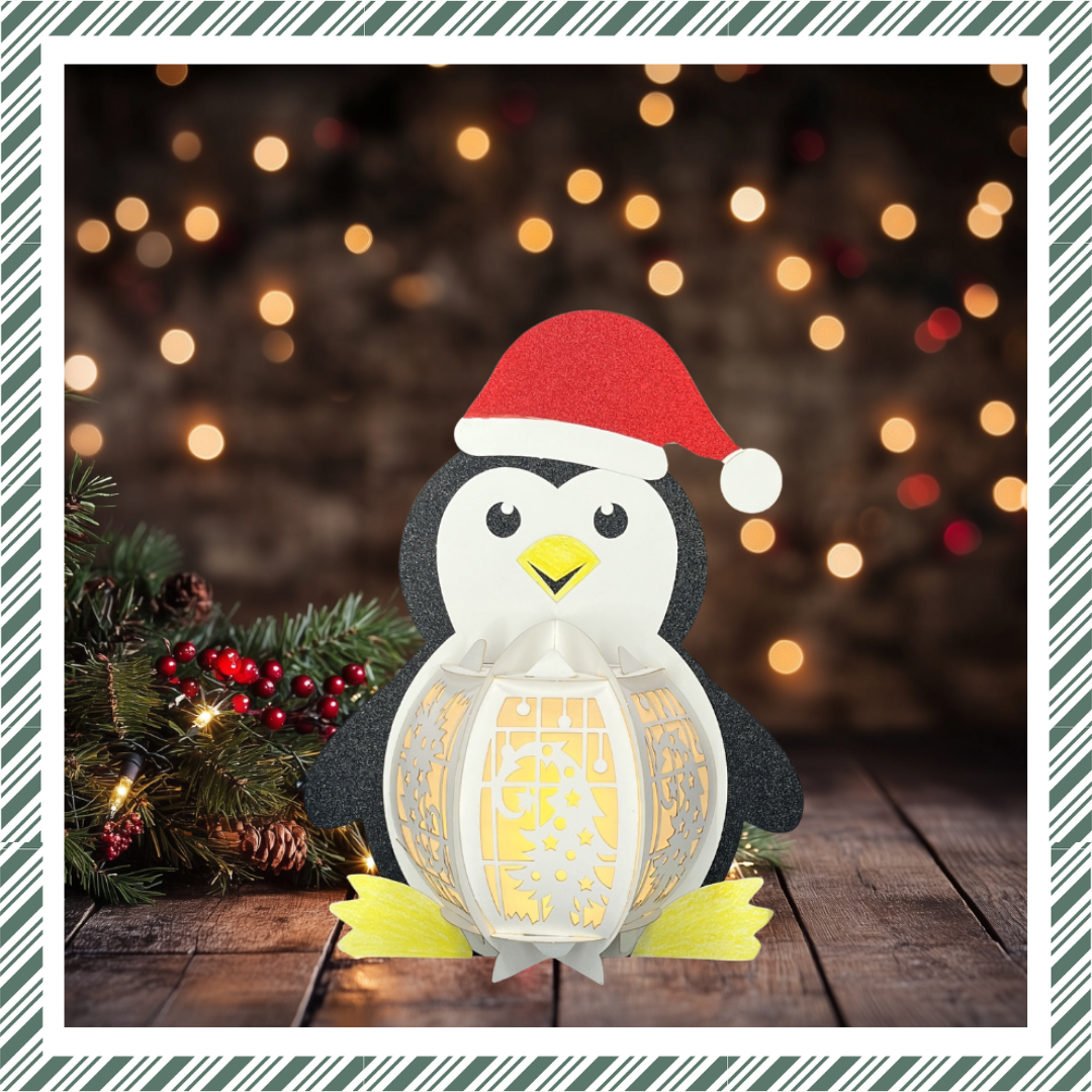Lanternes en papier à faire soi-même CrafTreat - Pingouin
