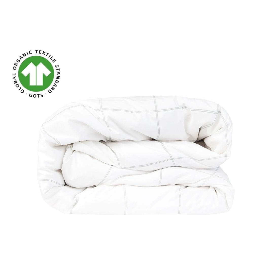 Housse de couette en percale de coton bio Essential