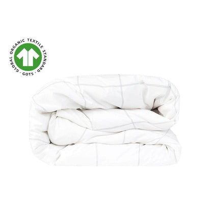 Housse de couette en percale de coton bio Essential