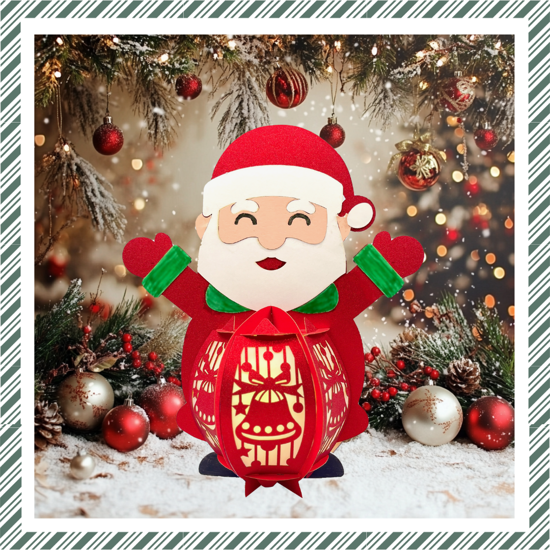 Lanternes en papier CrafTreat à faire soi-même - Père Noël