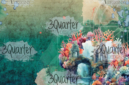 3Quarter Designs Royaume de Poséidon Pack de Cartes 6x4