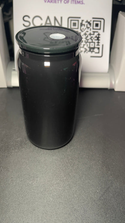 Verre Libby noir vierge - Personnalisable avec vinyle et UV DTF