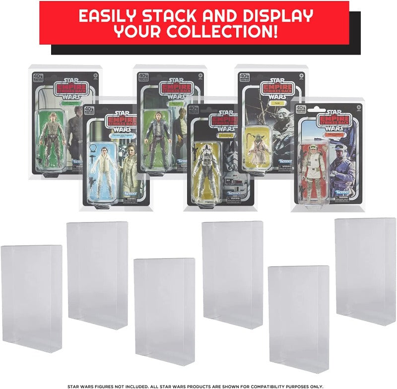 Star Wars 6 pouces - Pack Héritage 40e Anniversaire (Sous blister) - Protections EVORETRO PET - Lot de 12