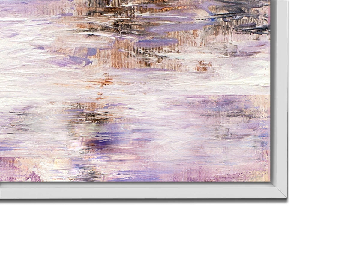 Tableau mural sur toile - Femme au parapluie en rose