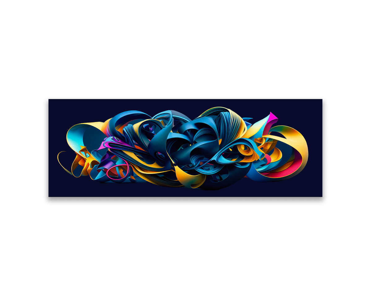 Grande décoration murale sur toile - La vie vibre dans un mélange de couleurs - Œuvre d'art abstraite