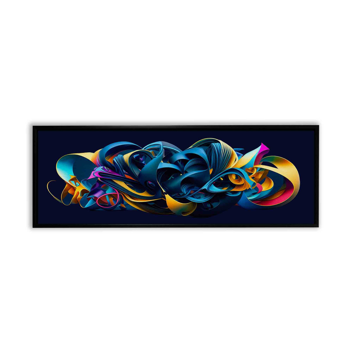 Grande décoration murale sur toile - La vie vibre dans un mélange de couleurs - Œuvre d'art abstraite