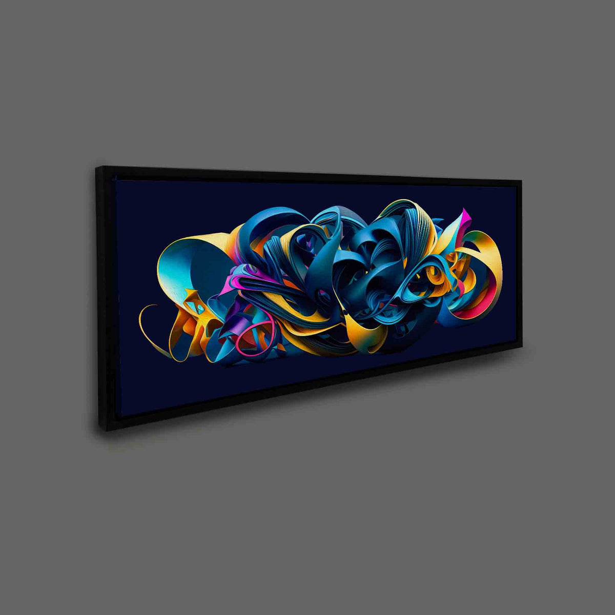 Grande décoration murale sur toile - La vie vibre dans un mélange de couleurs - Œuvre d'art abstraite