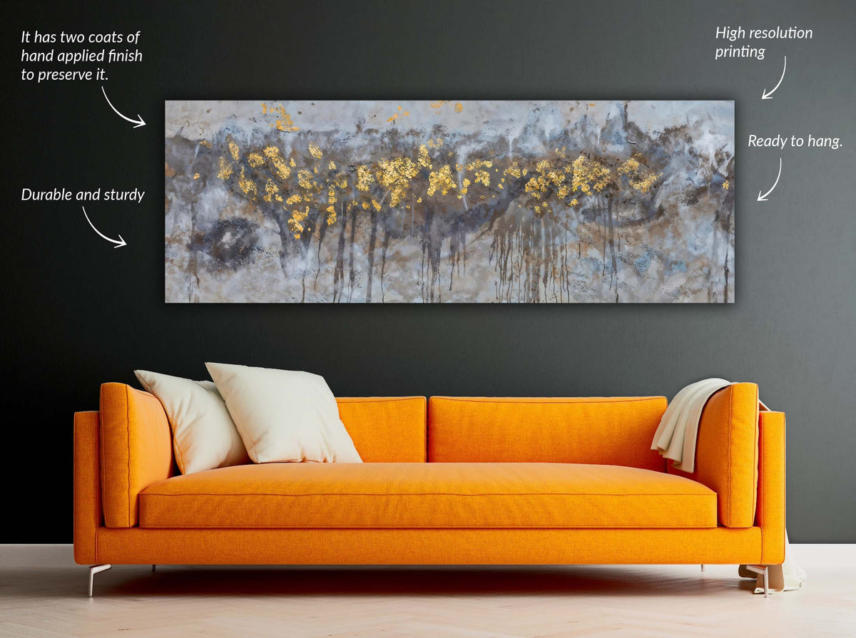 Art mural - Toile d'arbres abstraits - Œuvre d'art