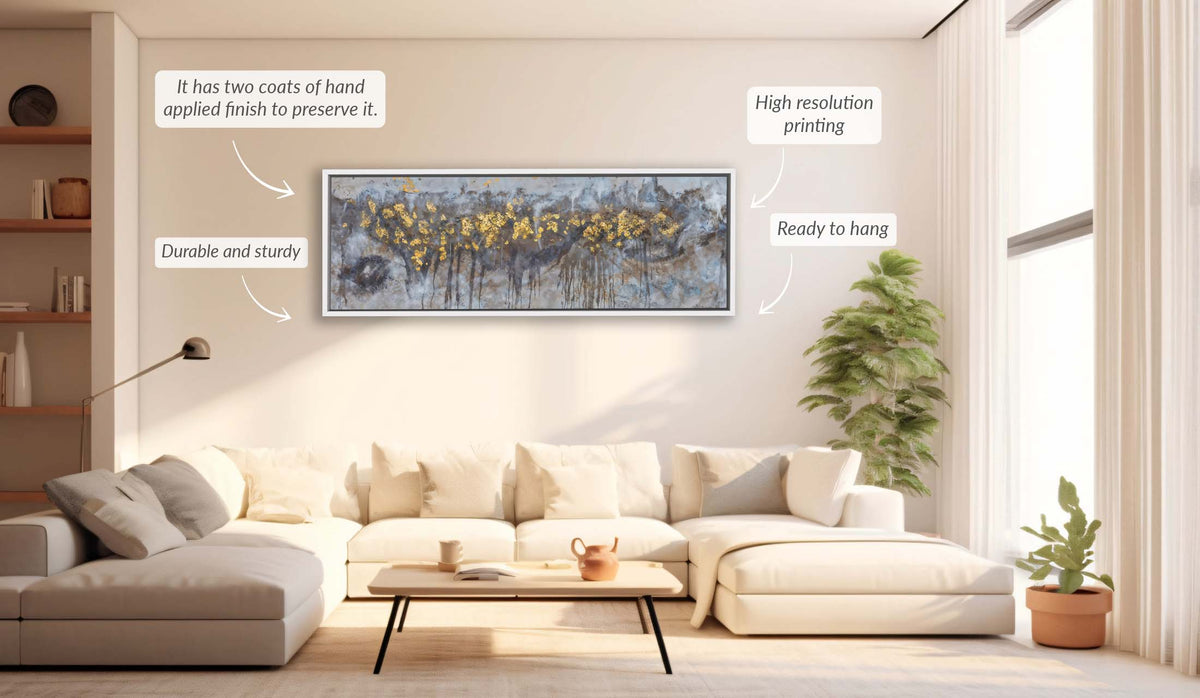 Art mural - Toile d'arbres abstraits - Œuvre d'art