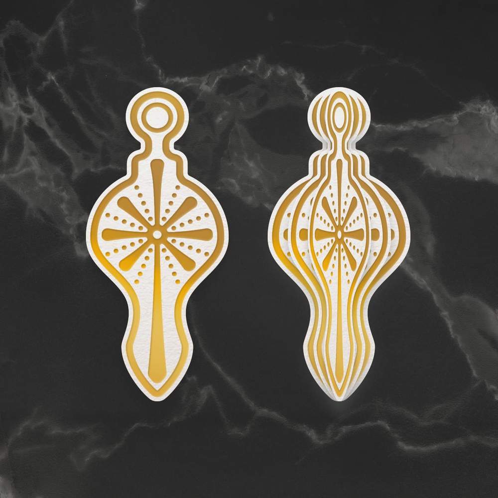 Matrice de découpe, gaufrage et dorure Couture Creations Étoile de Noël (CO727009)