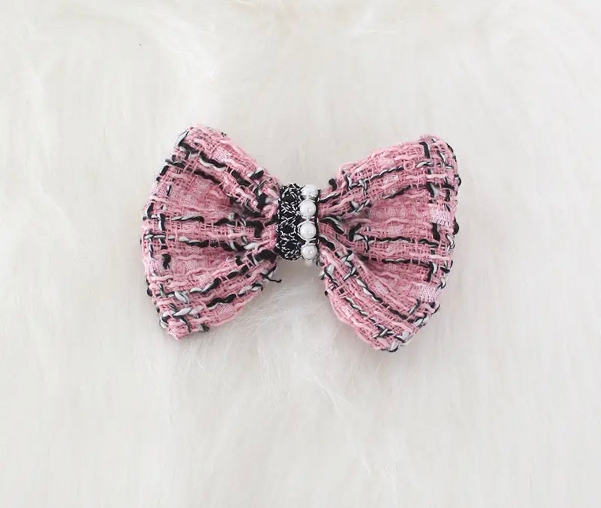 Nœud pour cheveux en poils de chien Elizabeth | Accessoire pour cheveux