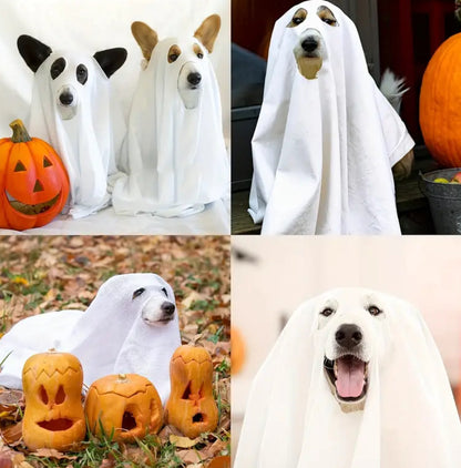 Costume de Chien Fantôme | Costume d'Halloween pour Chien