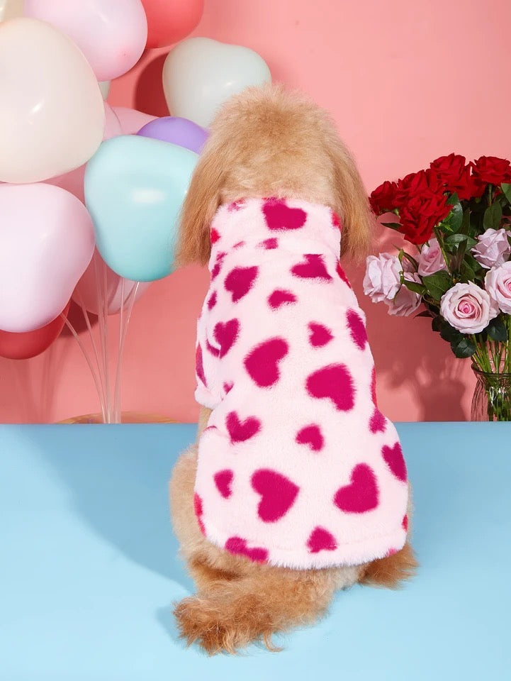 Veste pour chien | Veste pour chien à motif cœur