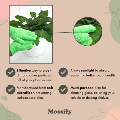 Gants en microfibres Leaf Shining
