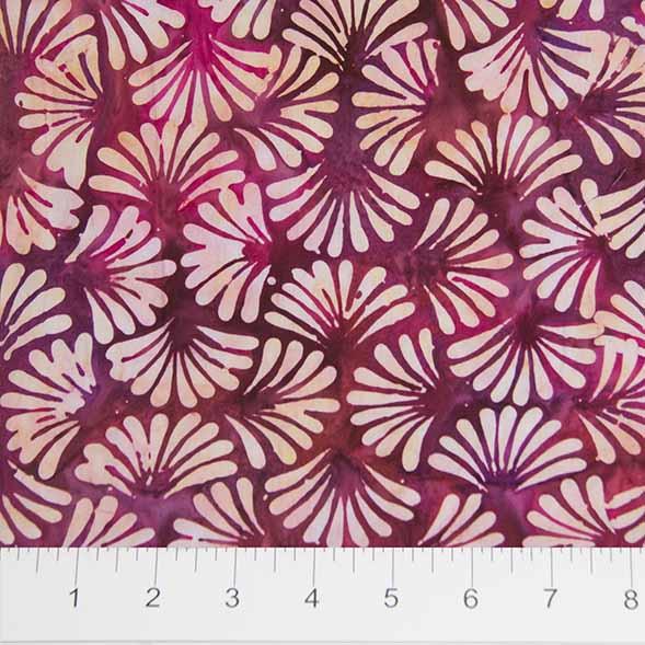 Banyan Batiks - Shattered Garden - 80005-28 - Rose avec éventails blancs