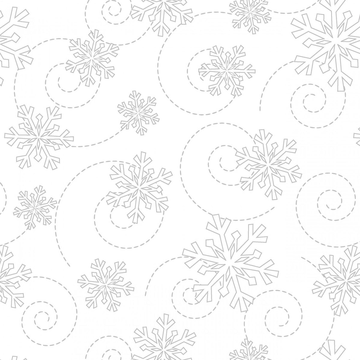 Maywood Studios Flocons de neige blancs sur blanc