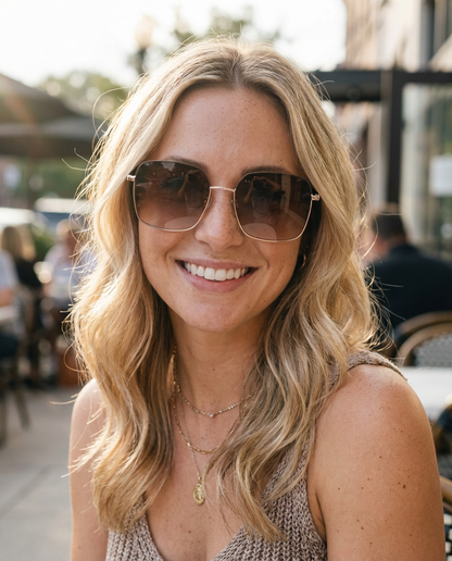 Boléro Celesta — Oversized Square Polarized Sunglasses