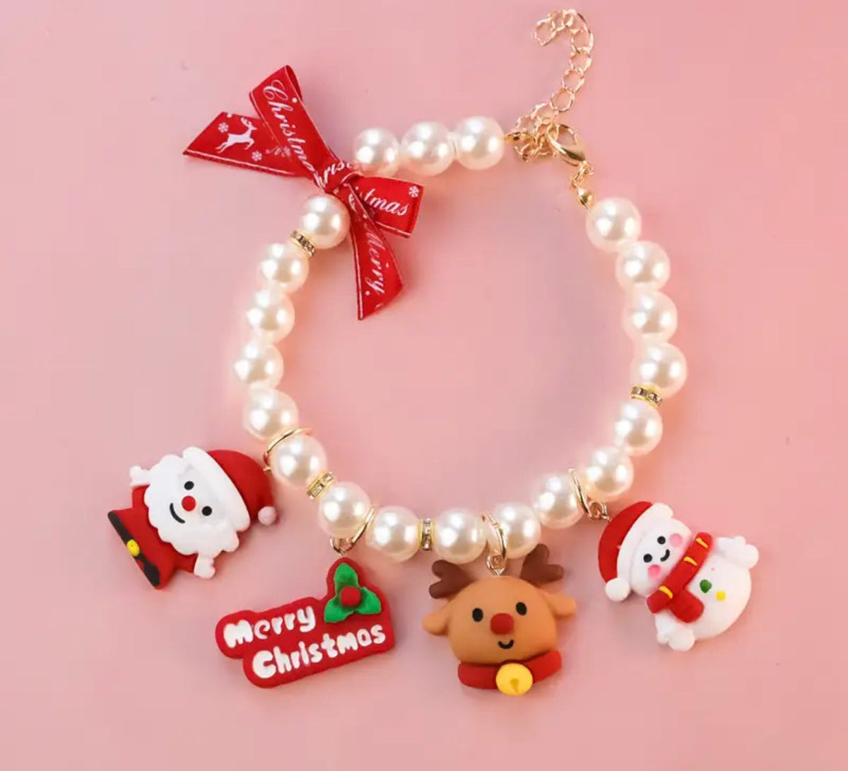 Holiday Elegance Dog Necklace | Christmas Jewelry Collar