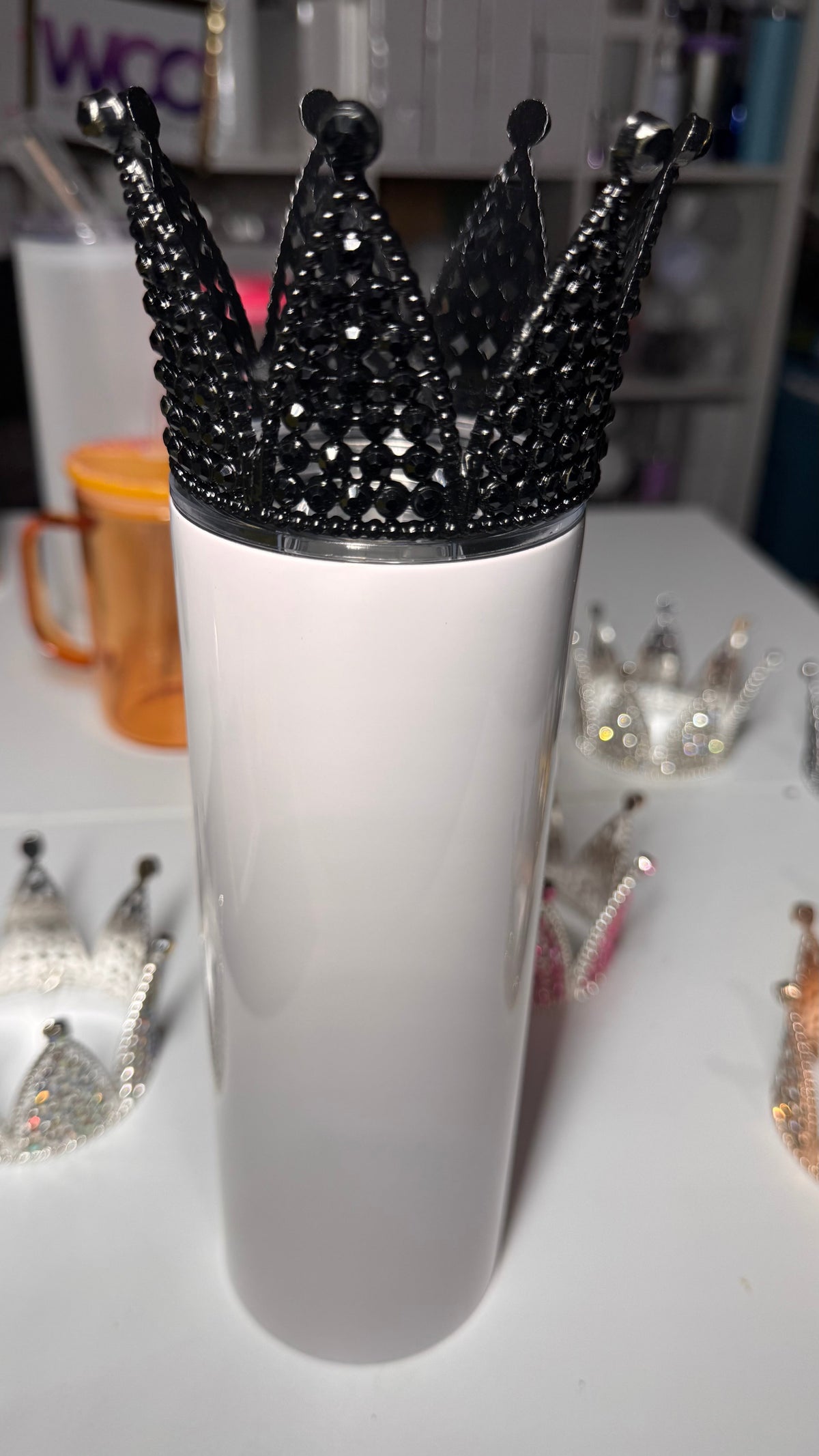 Tumbler Crown - Sparkle Rhinestone Topper