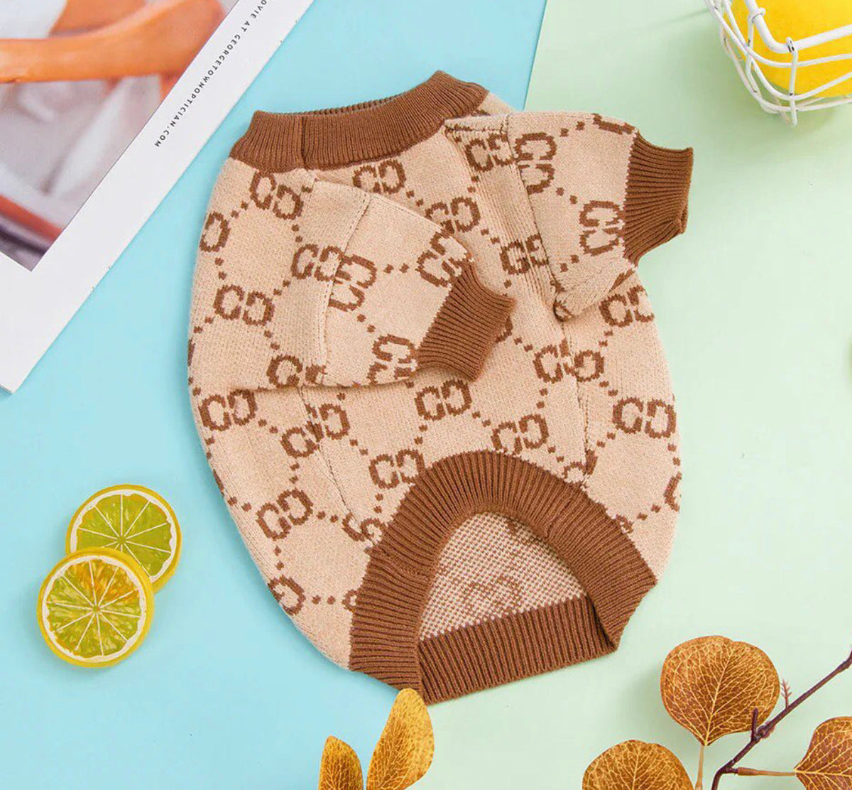 Pull tricoté Gigi pour chien | Pull pour chien