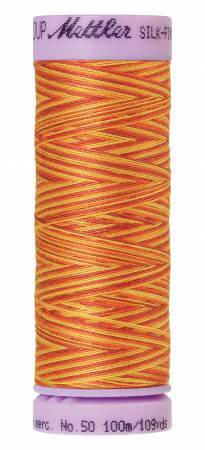 Fil de coton panaché Mettler Silk-Finish 50wt 100M/109yds Falling Leaves