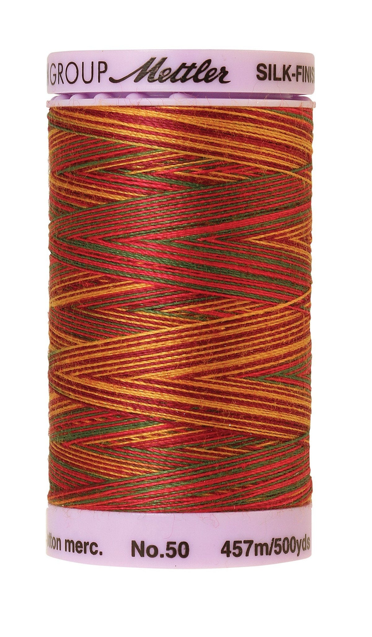 Fil de coton panaché Mettler Silk-Finish 50wt, 500 vg/457 m, Poppy Garden
