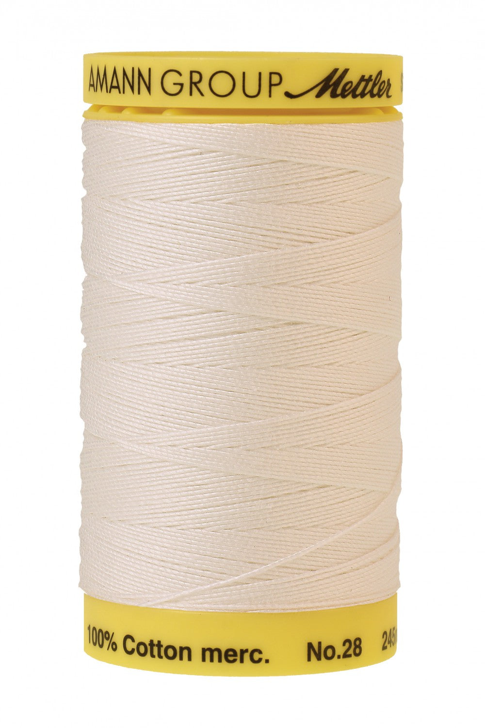 Fil de coton solide Mettler Silk-Finish 28wt 275YDS pour broderie au point de bouclette