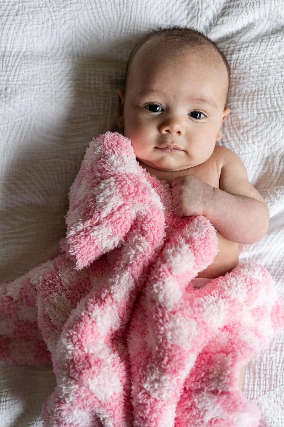 Cotton Candy Check Print Lovey