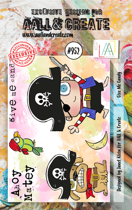 AALL and Create #952 - Planche de tampons A7 - Give Me Candy