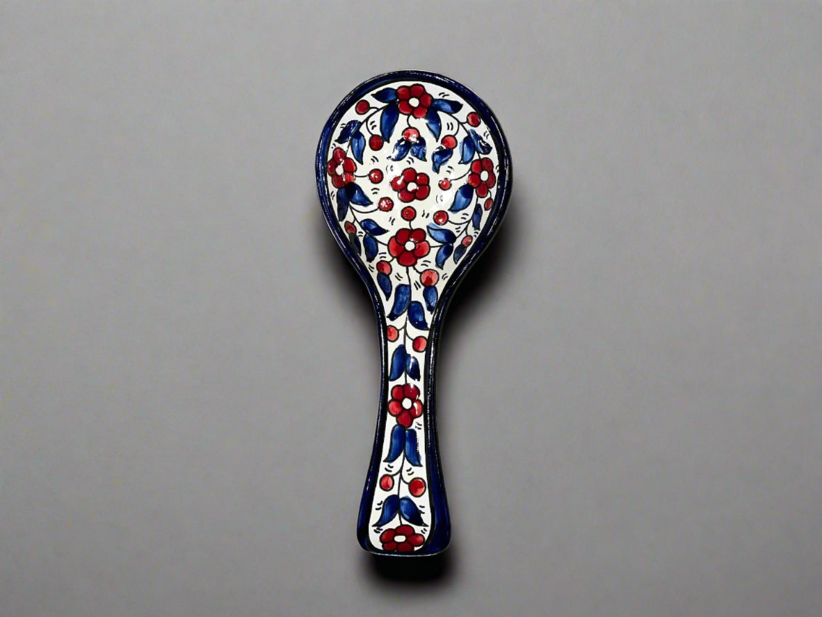 Repose-cuillère en céramique fait main – Grande taille | Plusieurs motifs