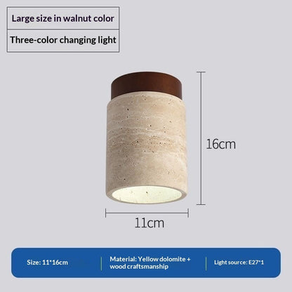 Japanese Style Trendy Yellow Cave Style Ceiling Light For Home Use