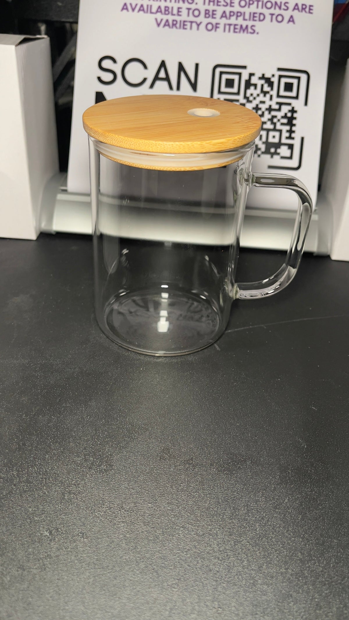 Mug en verre vierge Jelly Libby 10oz - Personnalisable avec du vinyle et du UV DTF