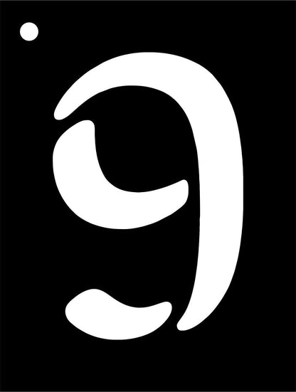 Mini numéros de pochoir