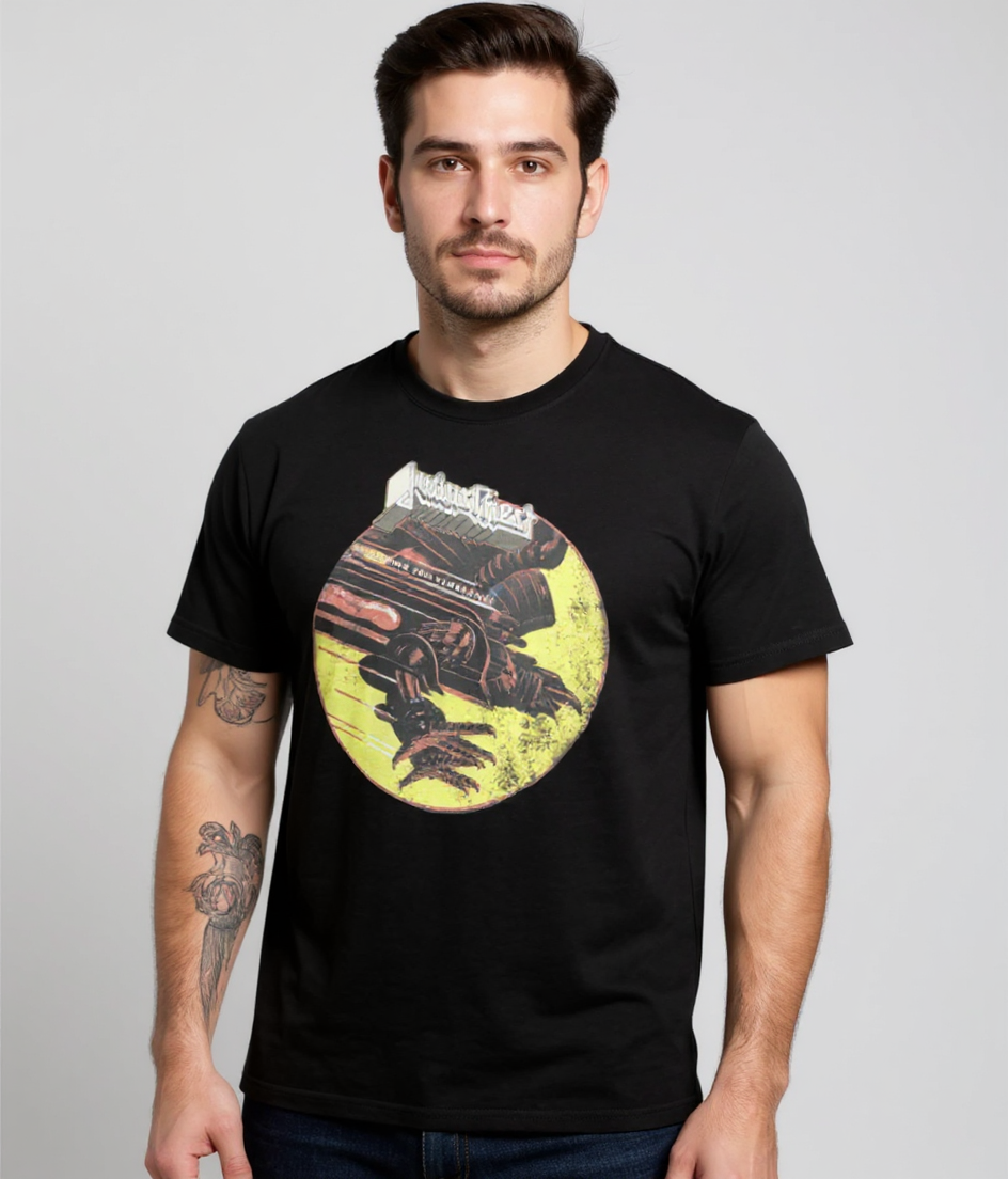 T-Shirt noir Judas Priest Vengeance Anniversaire
