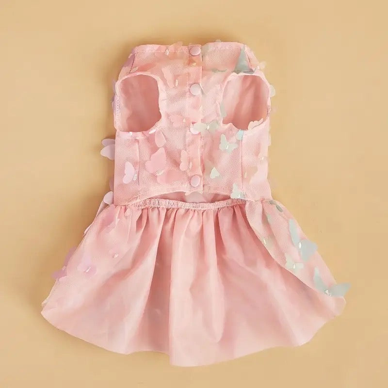 Robe papillon de princesse pour chien | Tenue de fête