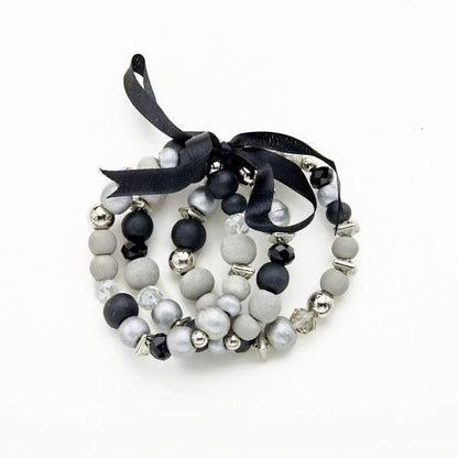 Set Of 3 Wooden Bracelets