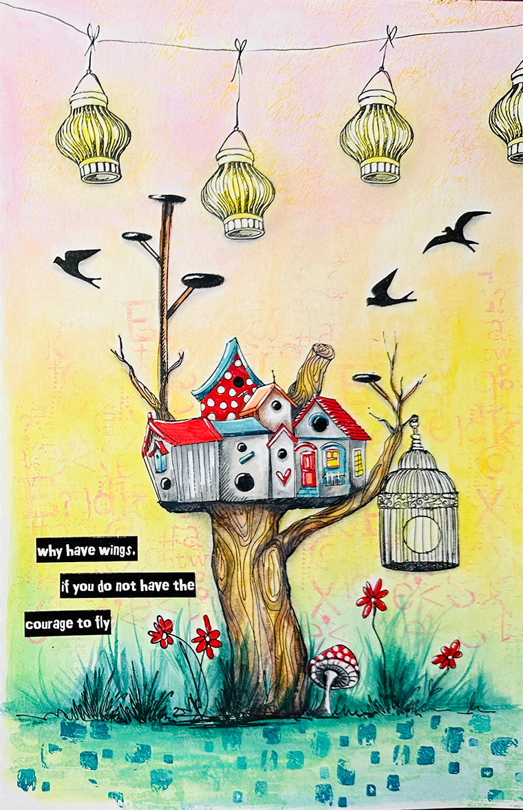 ABM Tampon transparent Belles textures Art by Marlene 9 pièces