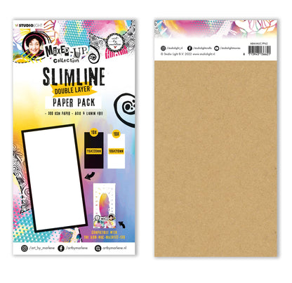 ABM Paper Pack Slimline Double Layer Collection Mélangée 115x260x10mm 20 Feuilles n°62