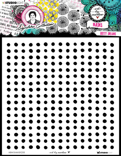 Masque ABM Dotty Dreams Collection Signature 203,2x203,2x1mm 1 PC n°208