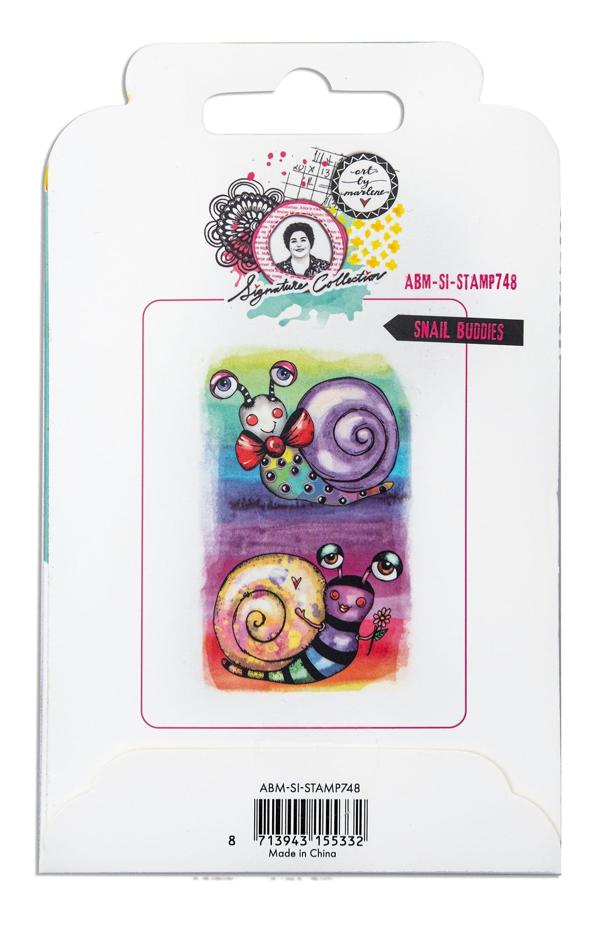 ABM Tampon Cling Snail Buddies Collection Signature 2 pièces