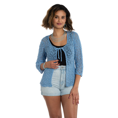 Tie Front Cardigan - Blue