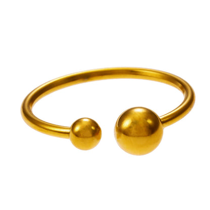 ALTHEA : Bague contemporaine essentielle avec perles rondes