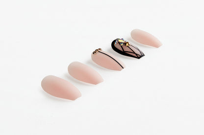 Ardell Nail Addict Ongles à Coller Géométriques Cristaux Roses
