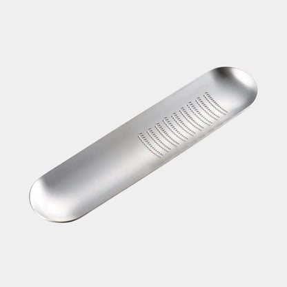 Eatoco Oros Tray Grater – Japanese Stainless‑Steel Grater for Ginger, Wasabi & Cheese