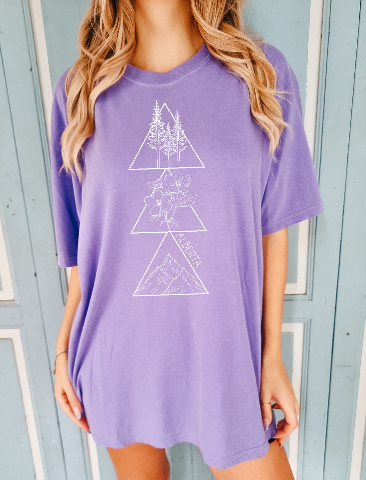 T-shirt unisexe géométrique Alberta | Vêtements Prairie
