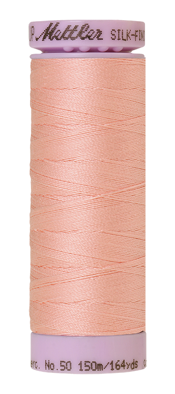 Fil de coton solide Mettler Silk-finish 50wt 150m (164yd) Coquille
