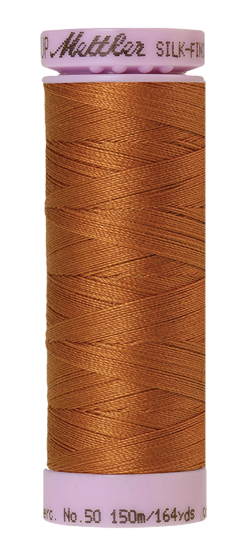 Fil de coton Mettler Silk-finish 50wt, 164 verges/150 m, Bronze