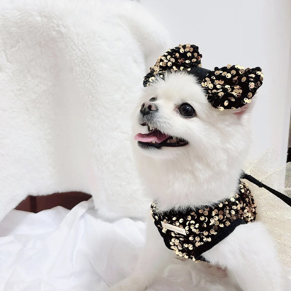 Twinkle Star Dog Dress Set | Party Dress with Matching Bow