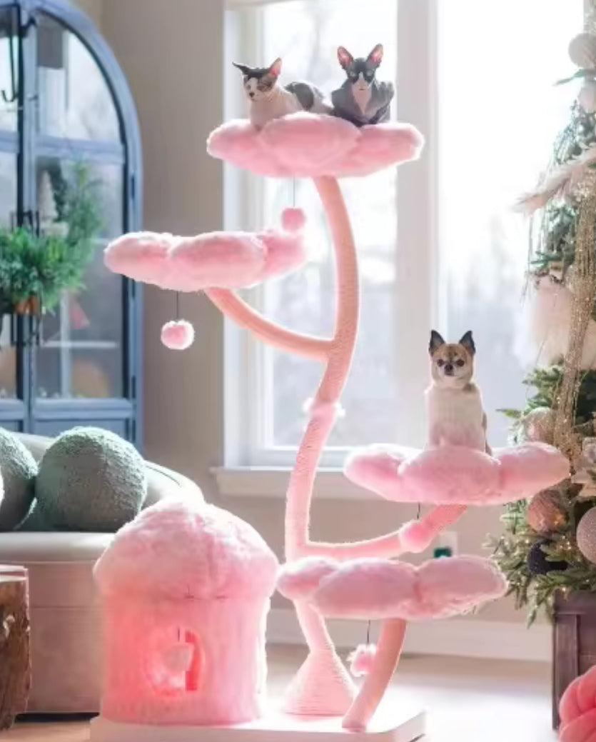 Arbre à chat Fleur de cerisier | Arbre à grimper pour chat
