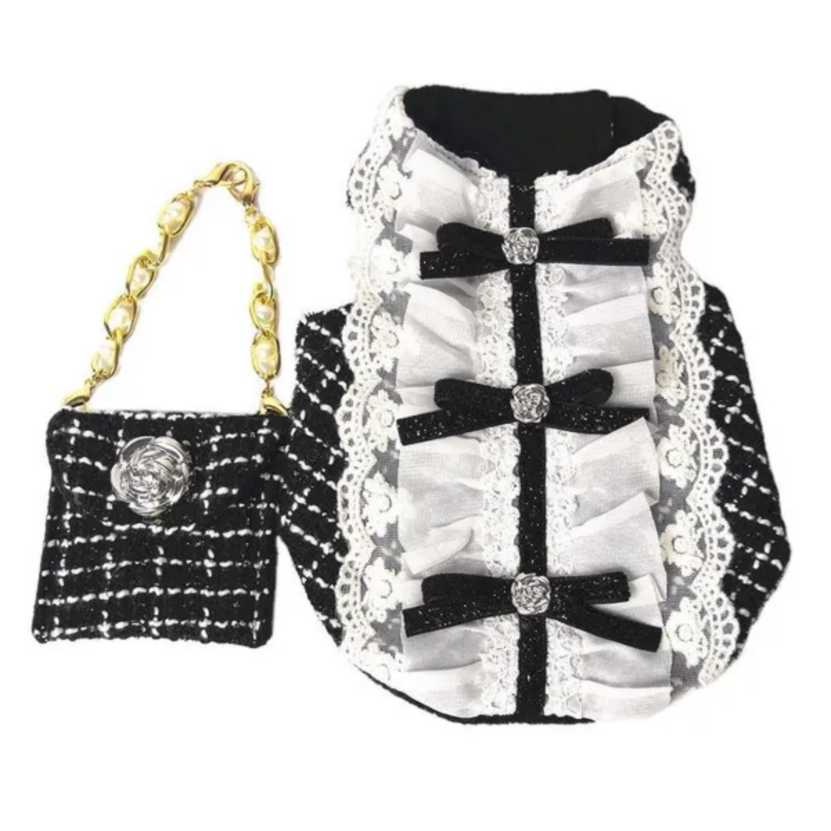 Robe et sac pour chien | Tenue de luxe pour chien Chewnel